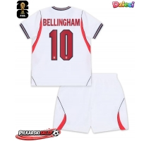 Anglia Jude Bellingham #10 Koszulka Podstawowa dzieci MŚ 2026 Krótki Rękaw (+ krótkie spodenki)